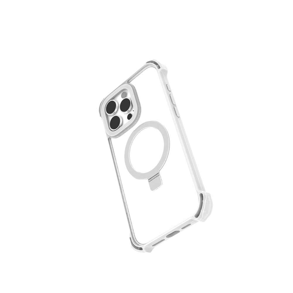 Apple iPhone 16 Pro Kılıf M-safe Şarj Özellikli Raptic Dual Serisi Şeffaf Standlı Kapak