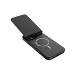 Apple iPhone 16 Pro Kılıf M-safe Şarj Özellikli Raptic Slim Wallet Serisi Deri Görünümlü Kartlıklı Standlı Kapak