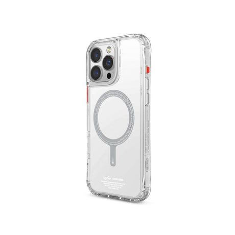Apple iPhone 16 Pro Kılıf M-safe Şarj Özellikli Şeffaf Airbag Tasarımlı Skinarma Saido Kapak