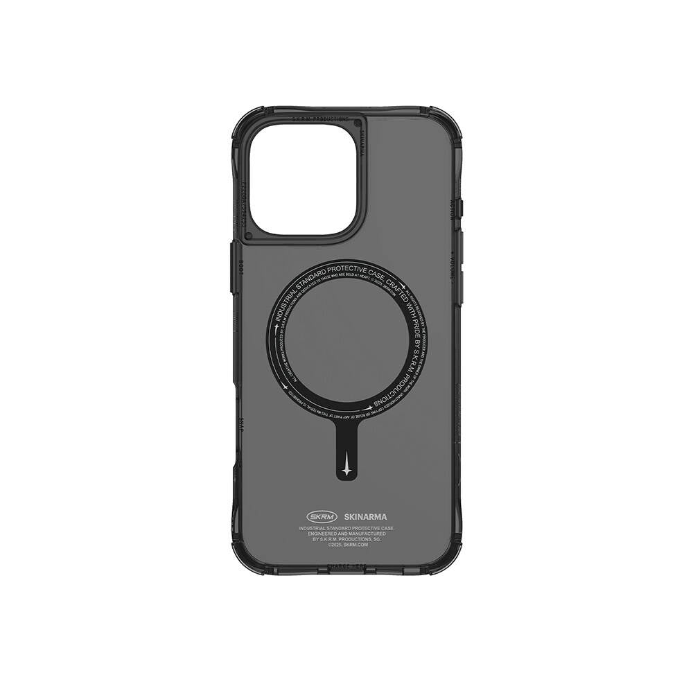 Apple iPhone 16 Pro Kılıf M-safe Şarj Özellikli Şeffaf Airbag Tasarımlı Skinarma Saido Kapak