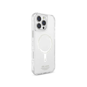 Apple iPhone 16 Pro Kılıf M-safe Şarj Özellikli Şeffaf Airbag Tasarımlı Skinarma Saido Nightglow Kapak
