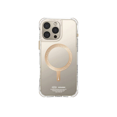 Apple iPhone 16 Pro Kılıf M-safe Şarj Özellikli Şeffaf Airbag Tasarımlı Skinarma Saido Prime Kapak