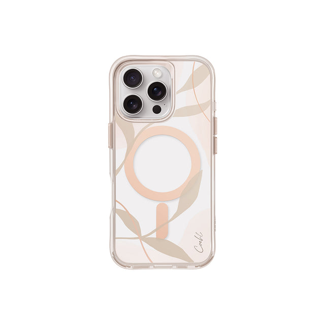 Apple iPhone 16 Pro Kılıf M-safe Şarj Özellikli Şeffaf Arka Yüzey Coehl Verdure Kapak