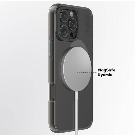 Apple iPhone 16 Pro Kılıf M-safe Şarj Özellikli Şeffaf Youngkit Crystal Shield Serisi Kapak