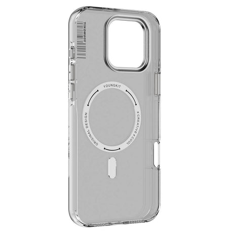 Apple iPhone 16 Pro Kılıf M-safe Şarj Özellikli Şeffaf Youngkit Crystal Shield Serisi Kapak
