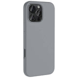 Apple iPhone 16 Pro Kılıf M-safe Şarj Özellikli Sıvı Teknolojili Silinebilir Sert Zore Kivi Kapak