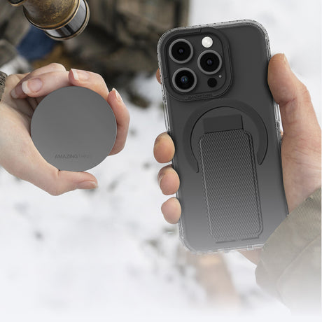 Apple iPhone 16 Pro Kılıf M-safe Şarj Özellikli Standlı Amazingthing Titan Pro Plus Kapak