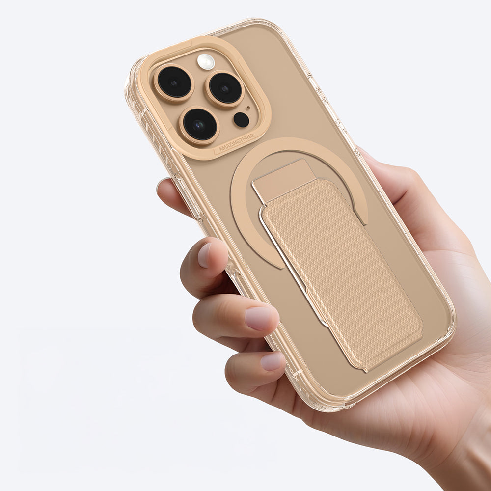 Apple iPhone 16 Pro Kılıf M-safe Şarj Özellikli Standlı Amazingthing Titan Pro Plus Kapak