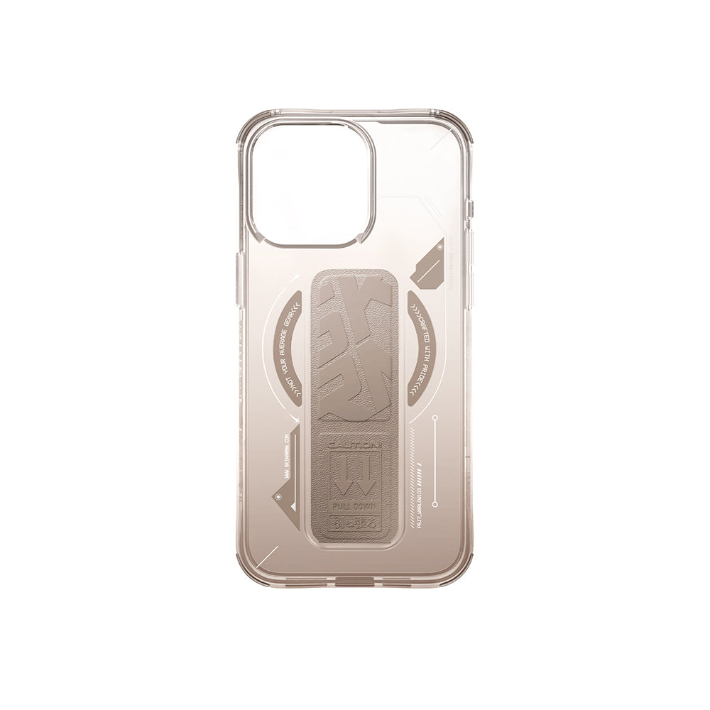 Apple iPhone 16 Pro Kılıf M-safe Şarj Özellikli Teknoloji Desenli Standlı Skinarma Helio Kapak