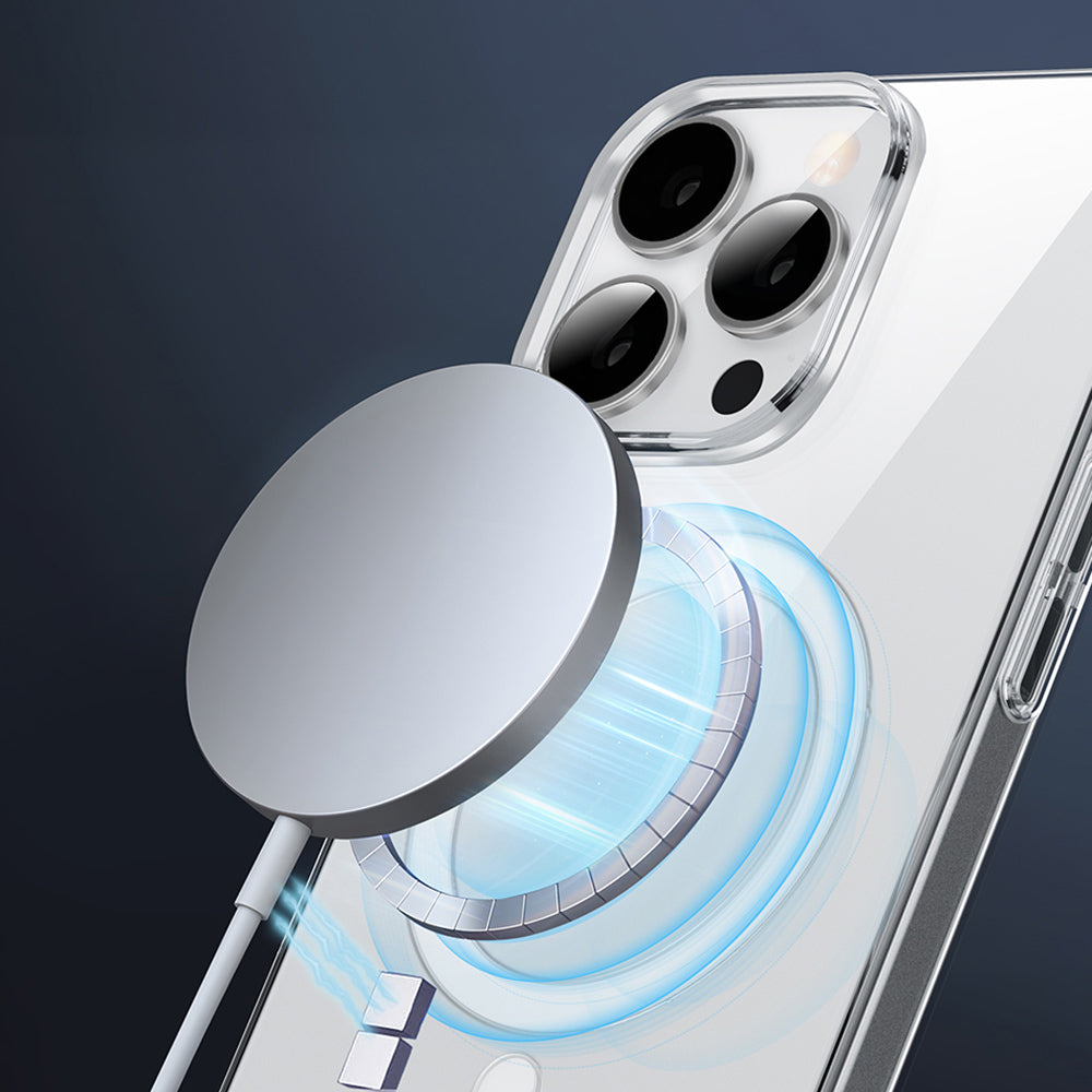Apple iPhone 16 Pro Kılıf M-safe Şarj Özellikli Wiwu YXK-207 Invisible Pro Sert PC Kapak