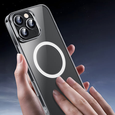 Apple iPhone 16 Pro Kılıf M-safe Şarj Özellikli Wiwu YXK-207 Invisible Pro Sert PC Kapak