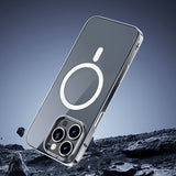 Apple iPhone 16 Pro Kılıf M-safe Şarj Özellikli Wiwu YXK-207 Invisible Pro Sert PC Kapak