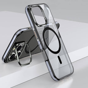 Apple iPhone 16 Pro Kılıf M-safe Şarj Özellikli Wlons Standlı Efsane Kapak