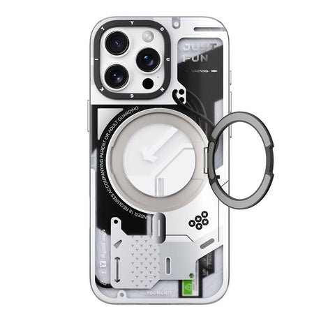 Apple iPhone 16 Pro Kılıf M-safe Şarj Özellikli Youngkit 360° Standlı Starship Serisi Kapak