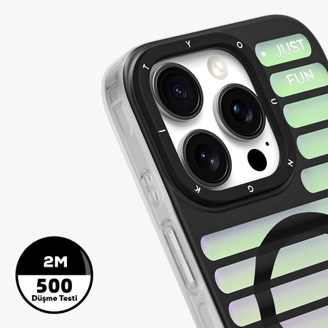 Apple iPhone 16 Pro Kılıf M-safe Şarj Özellikli Youngkit Geek Serisi Kapak