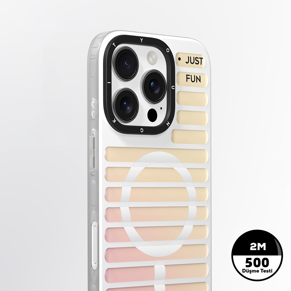 Apple iPhone 16 Pro Kılıf M-safe Şarj Özellikli Youngkit Geek Serisi Kapak