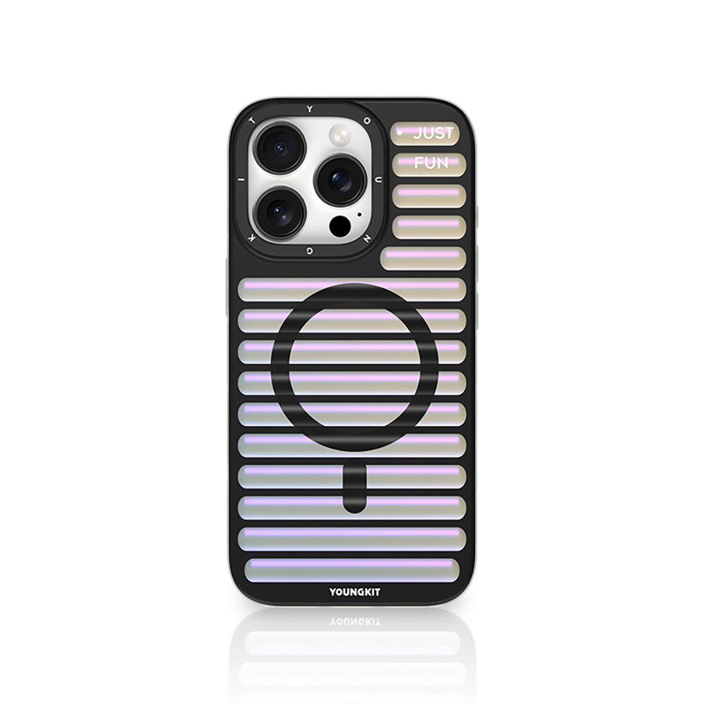 Apple iPhone 16 Pro Kılıf M-safe Şarj Özellikli Youngkit Geek Serisi Kapak