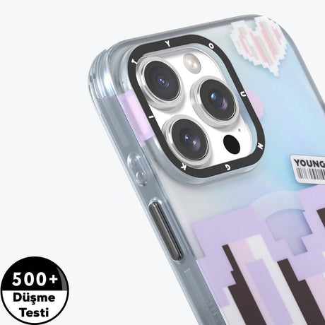 Apple iPhone 16 Pro Kılıf M-safe Şarj Özellikli Youngkit Love Serisi Kapak
