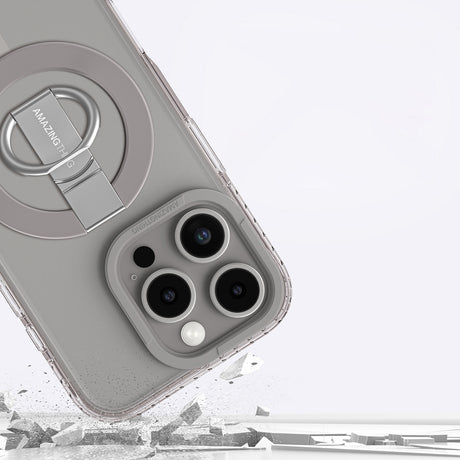 Apple iPhone 16 Pro Kılıf M-safe Şarj Özellikli Yüzük Standlı Amazingthing Titan Pro Serisi Kapak