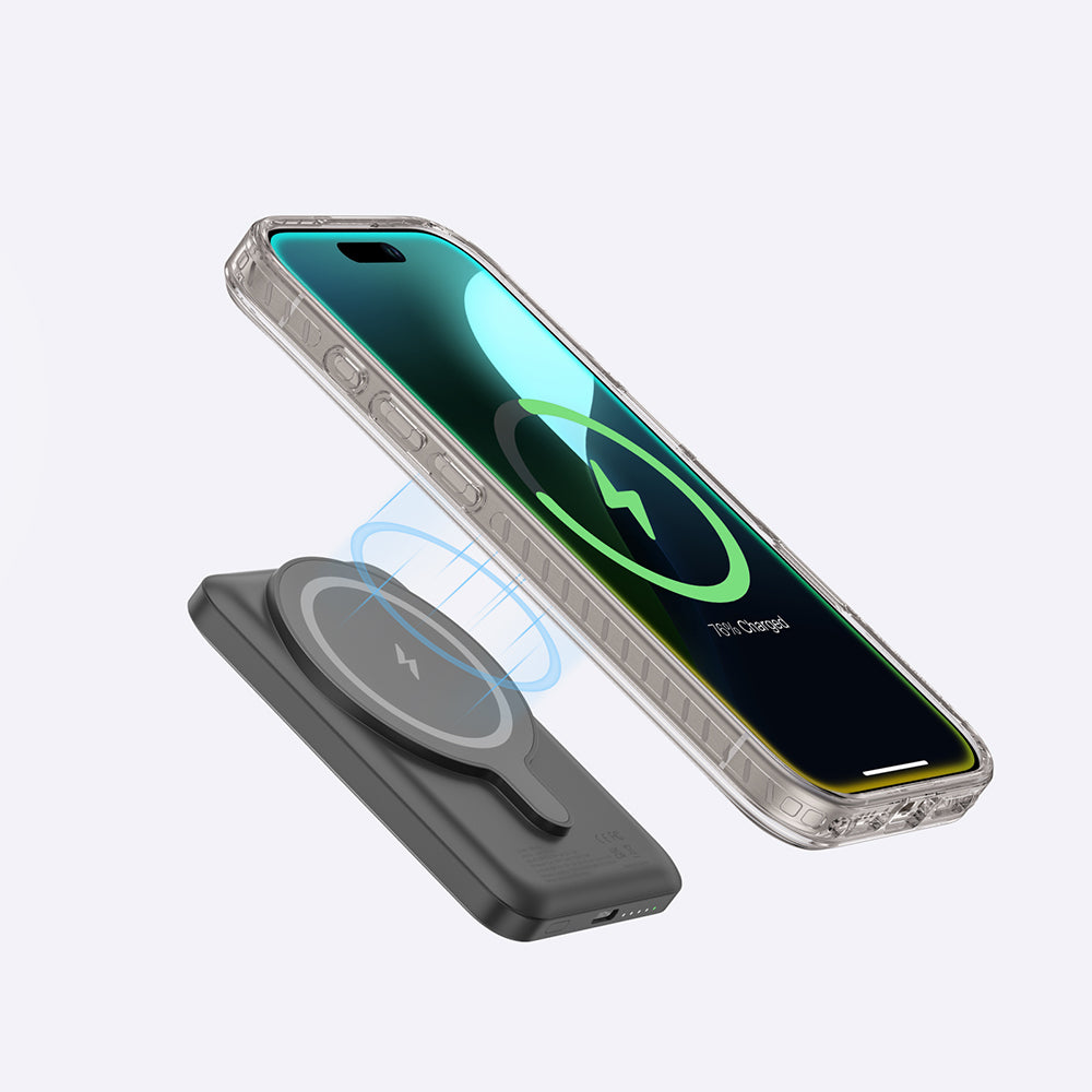 Apple iPhone 16 Pro Kılıf M-safe Şarj Özellikli Yüzük Standlı Amazingthing Titan Pro Serisi Kapak