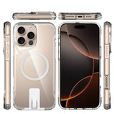 Apple iPhone 16 Pro Kılıf M-safe Şarj Özellikli Zore T-Max Standlı Kapak