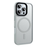 Apple iPhone 16 Pro Kılıf Mat Arka Yüzey Wireless Şarj Özellikli Zore Flet M-safe Kapak