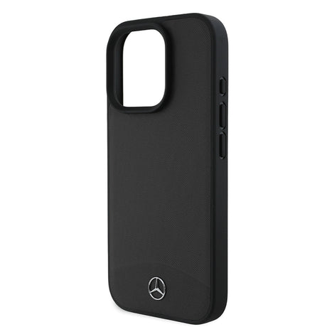 Apple iPhone 16 Pro Kılıf Mercedes Benz Orjinal Lisanslı M-safe Şarj Özellikli Dokulu ve Düz Deri Kapak