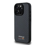 Apple iPhone 16 Pro Kılıf Redbull Orjinal Lisanslı M-safe Şarj Özellikli Karbon Fiber Tasarımlı Parlayan Logolu Kapak