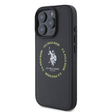 Apple iPhone 16 Pro Kılıf U.S. Polo Assn. Orjinal Lisanslı M-safe Şarj Özellikli Circle ve Double Horse Logolu Deri Kapak