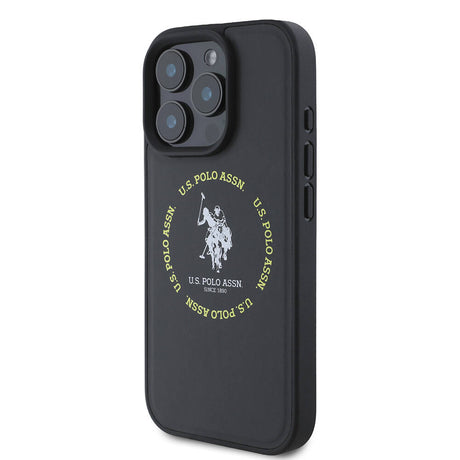 Apple iPhone 16 Pro Kılıf U.S. Polo Assn. Orjinal Lisanslı M-safe Şarj Özellikli Circle ve Double Horse Logolu Deri Kapak