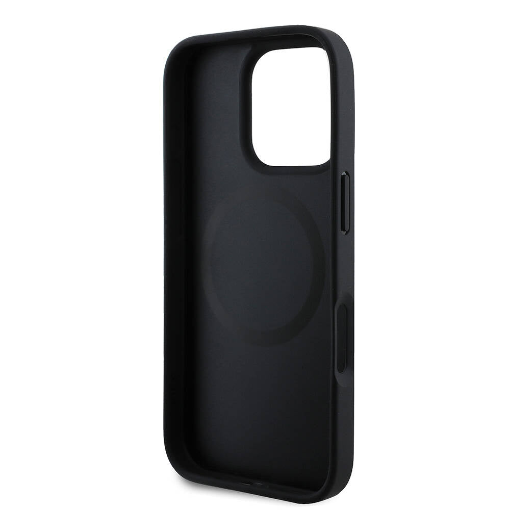 Apple iPhone 16 Pro Kılıf U.S. Polo Assn. Orjinal Lisanslı M-safe Şarj Özellikli Circle ve Double Horse Logolu Deri Kapak