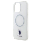 Apple iPhone 16 Pro Kılıf U.S. Polo Assn. Orjinal Lisanslı M-safe Şarj Özellikli IML Double Horse Logolu Ring Kapak