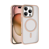 Apple iPhone 16 Pro Kılıf Wireless Şarj Özellikli Zore Krom M-safe Silikon Kapak
