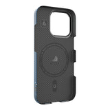 Apple iPhone 16 Pro Kılıf Wiwu DCC-209 M-safe Şarj Özellikli Kamera Standlı Aramid Fiber Tasarım Kevlar Kapak