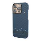 Apple iPhone 16 Pro Kılıf Wiwu DCC-209 M-safe Şarj Özellikli Kamera Standlı Aramid Fiber Tasarım Kevlar Kapak