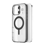 Apple iPhone 16 Pro Kılıf Wiwu MCC-201 iShield Ultra Serisi M-safe Şarj Özellikli Standlı Crystal Sert PC Kapak
