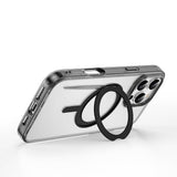 Apple iPhone 16 Pro Kılıf Wiwu MCC-201 iShield Ultra Serisi M-safe Şarj Özellikli Standlı Crystal Sert PC Kapak