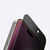 Apple iPhone 16 Pro Max Amazingthing Radix Privacy Parmak İzi Bırakmayan Temperli Cam Ekran Koruyucu