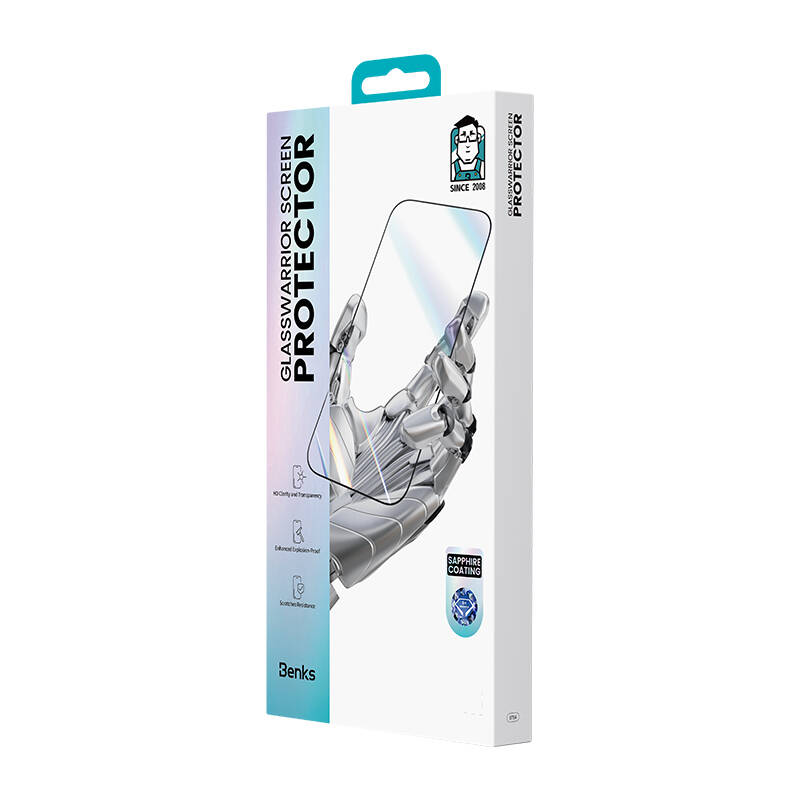 Apple iPhone 16 Pro Max Benks Glass Warrior Safir Coating 0.3mm Cam Ekran Koruyucu + Kolay Uygulama Aparatı