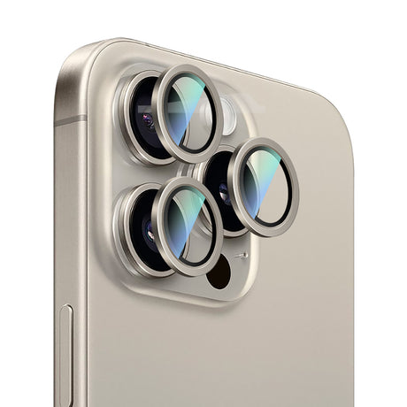 Apple iPhone 16 Pro Max CaseWorld Alloy Serisi Oleofobik Anti Reflective Kamera Lens Koruyucu