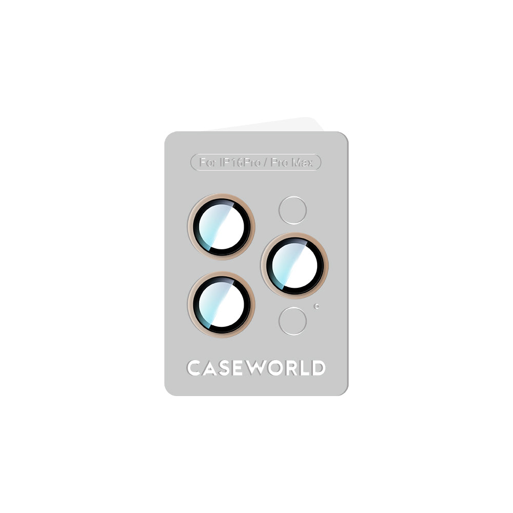 Apple iPhone 16 Pro Max CaseWorld Alloy Two-Color Serisi Lens Koruyucu