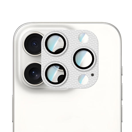 Apple iPhone 16 Pro Max CaseWorld Karbon Fiber Serisi Anti Reflective Ultra Clear Full Kamera Lens Koruyucu