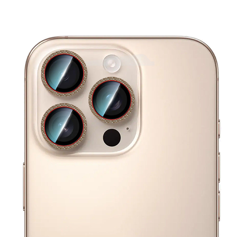 Apple iPhone 16 Pro Max CaseWorld Karbon Fiber Serisi Anti Reflective Ultra Clear Kamera Lens Koruyucu