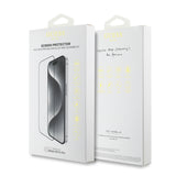 Apple iPhone 16 Pro Max Guess Orjinal Lisanslı Temperli Cam Ekran Koruyucu Uygulama Aparatlı Outline Serisi