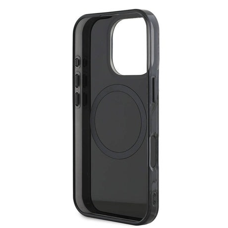 Apple iPhone 16 Pro Max Kılıf AMG Orjinal Lisanslı M-safe Şarj Özellikli Çift Katmanlı Kırmızı Çapraz Çizgili Kapak