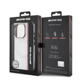 Apple iPhone 16 Pro Max Kılıf AMG Orjinal Lisanslı M-safe Şarj Özellikli IML Baskı Logolu Çift Katmanlı Bow Lines Kapak