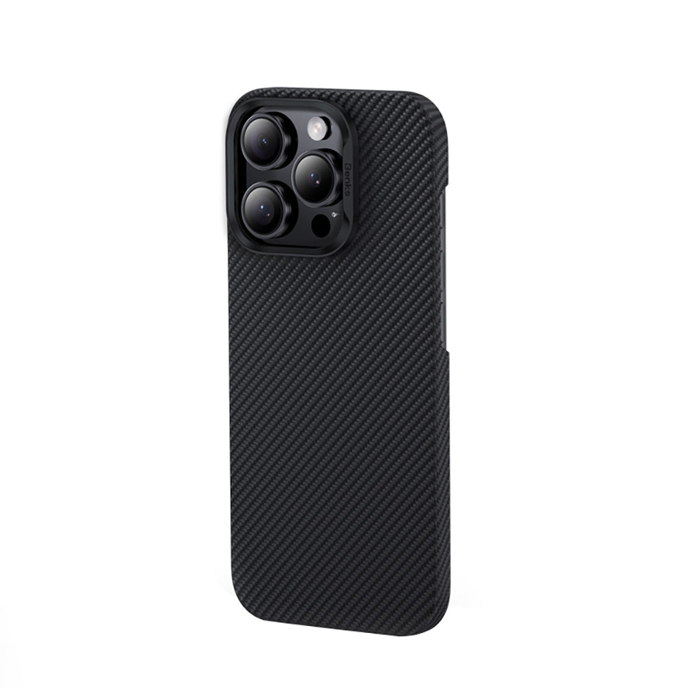 Apple iPhone 16 Pro Max Kılıf Benks M-safe Şarj Özellikli Metal Kamera Çerçeveli Magnetik ArmorAir 600D Kevlar Fiber Kapak