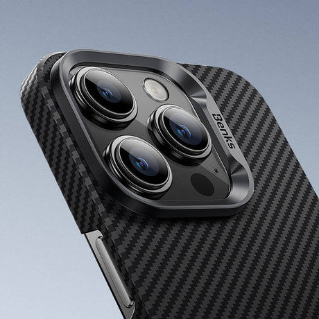 Apple iPhone 16 Pro Max Kılıf Benks M-safe Şarj Özellikli Magnetik ArmorAir 600D Kevlar Fiber Kapak