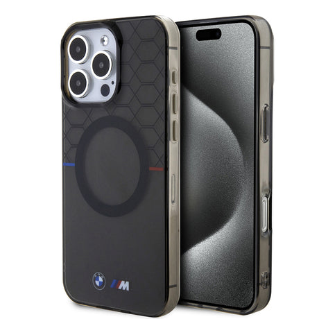 Apple iPhone 16 Pro Max Kılıf BMW Magsafe Şarj Özellikli Transparan M Dizayn Orjinal Lisanslı Kapak