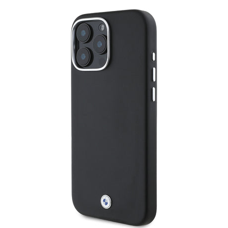 Apple iPhone 16 Pro Max Kılıf BMW Orjinal Lisanslı M-safe Şarj Özellikli Metal Logolu Tam Kaplama Deri Kapak